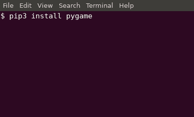 Как установить pygame linux